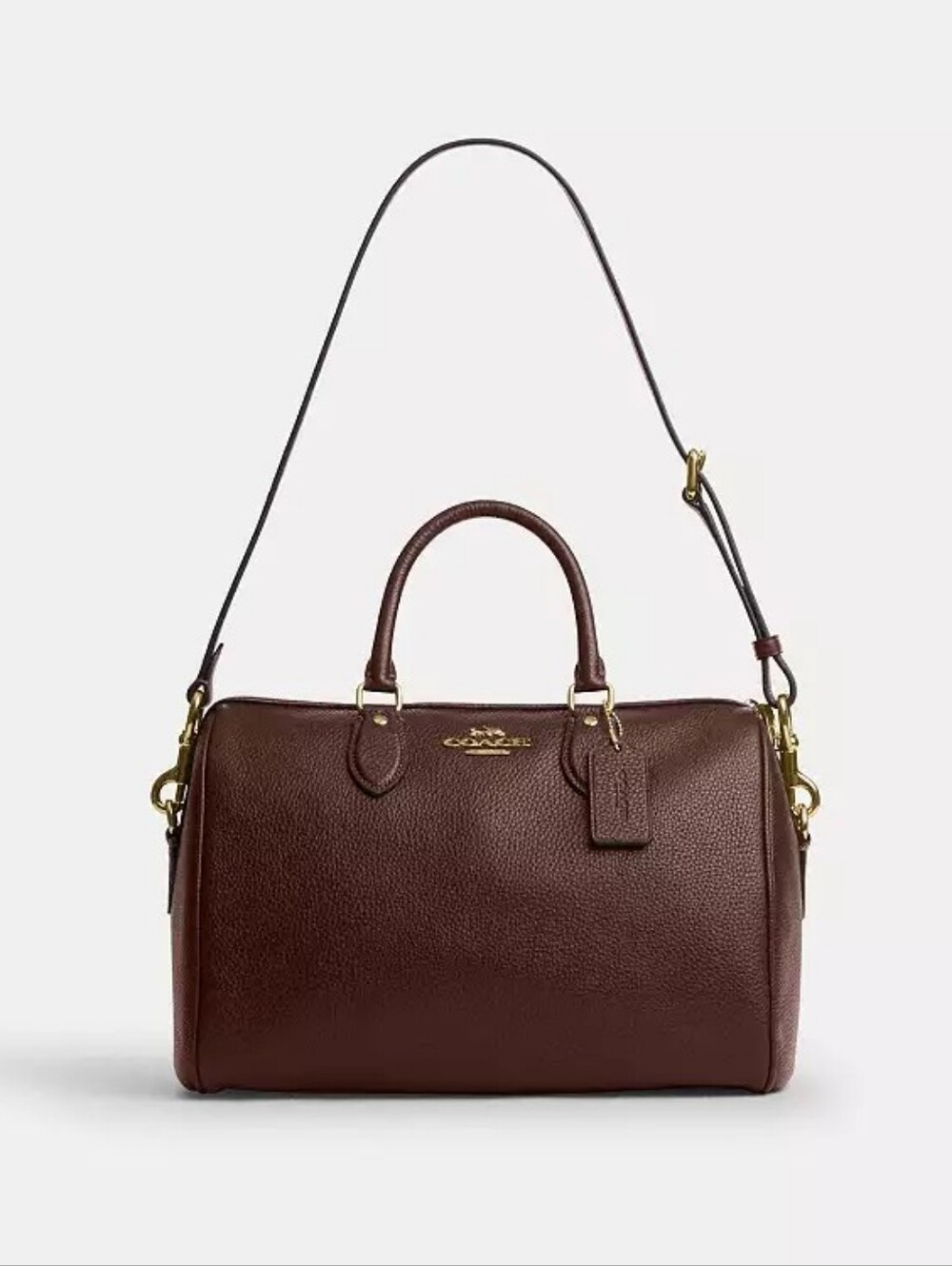 NWT! Coach Large Rowan Satchel In Gold/MAPLE 🍁 Style No. CES11 - Picture 8 of 11